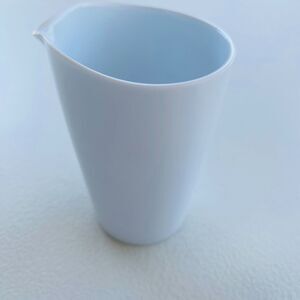 Vintage 1960s Melamine #123 Creamer White 2.5" dia 4" tall